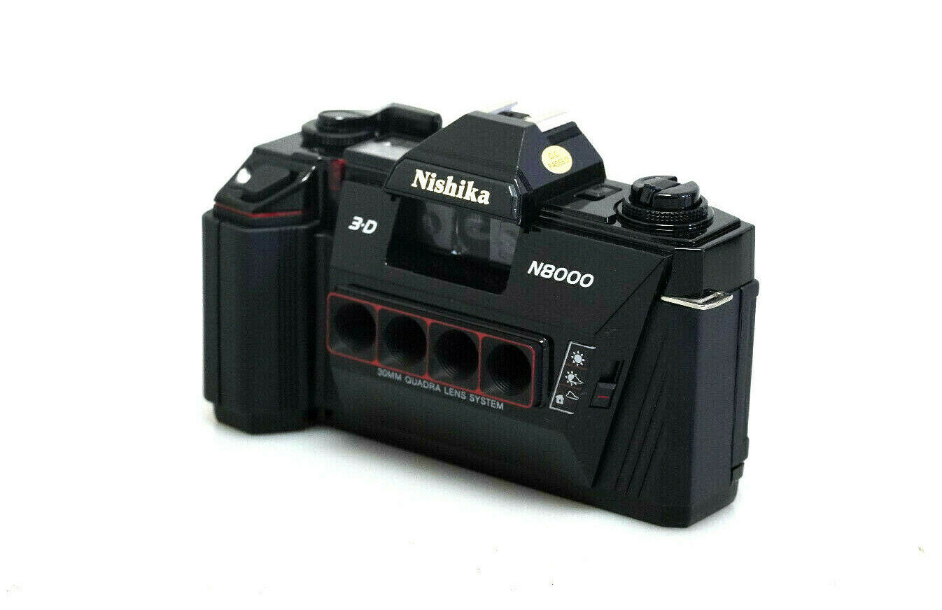 NISHIKA N8000 3D 35MM FILM CAMERA IN BOX WITH ACESORIES