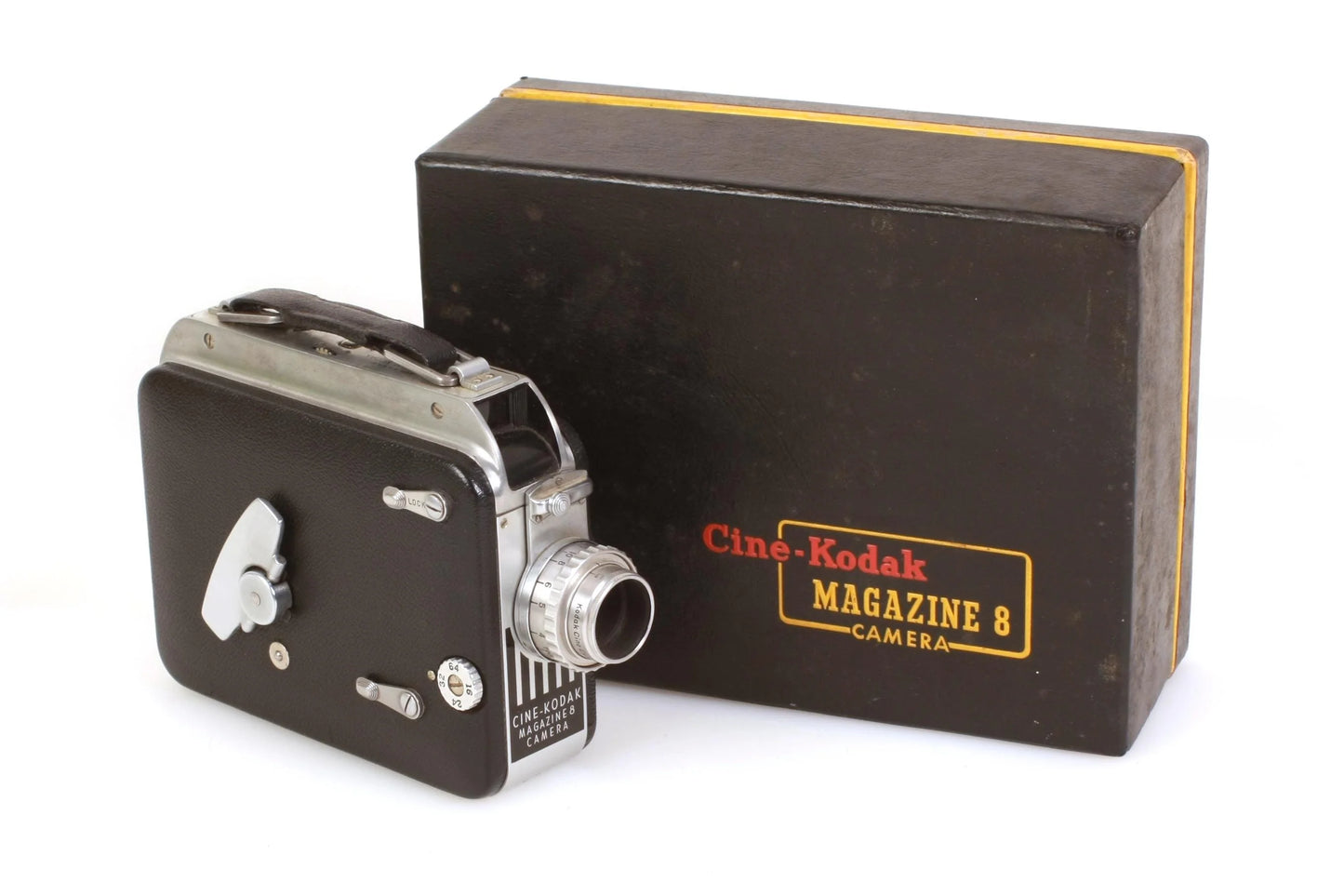 Cine-Kodak 8mm Art Deco Movie Camera in Original Box