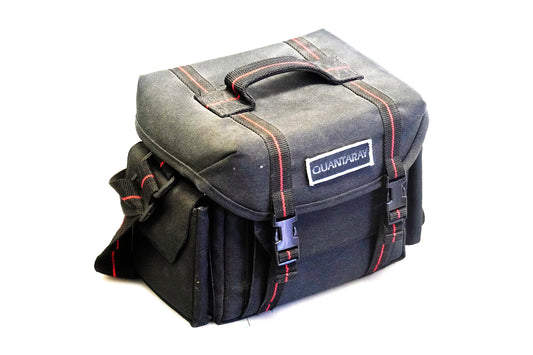 1970s Quantaray Camera Bag Black With Shoulder Strap