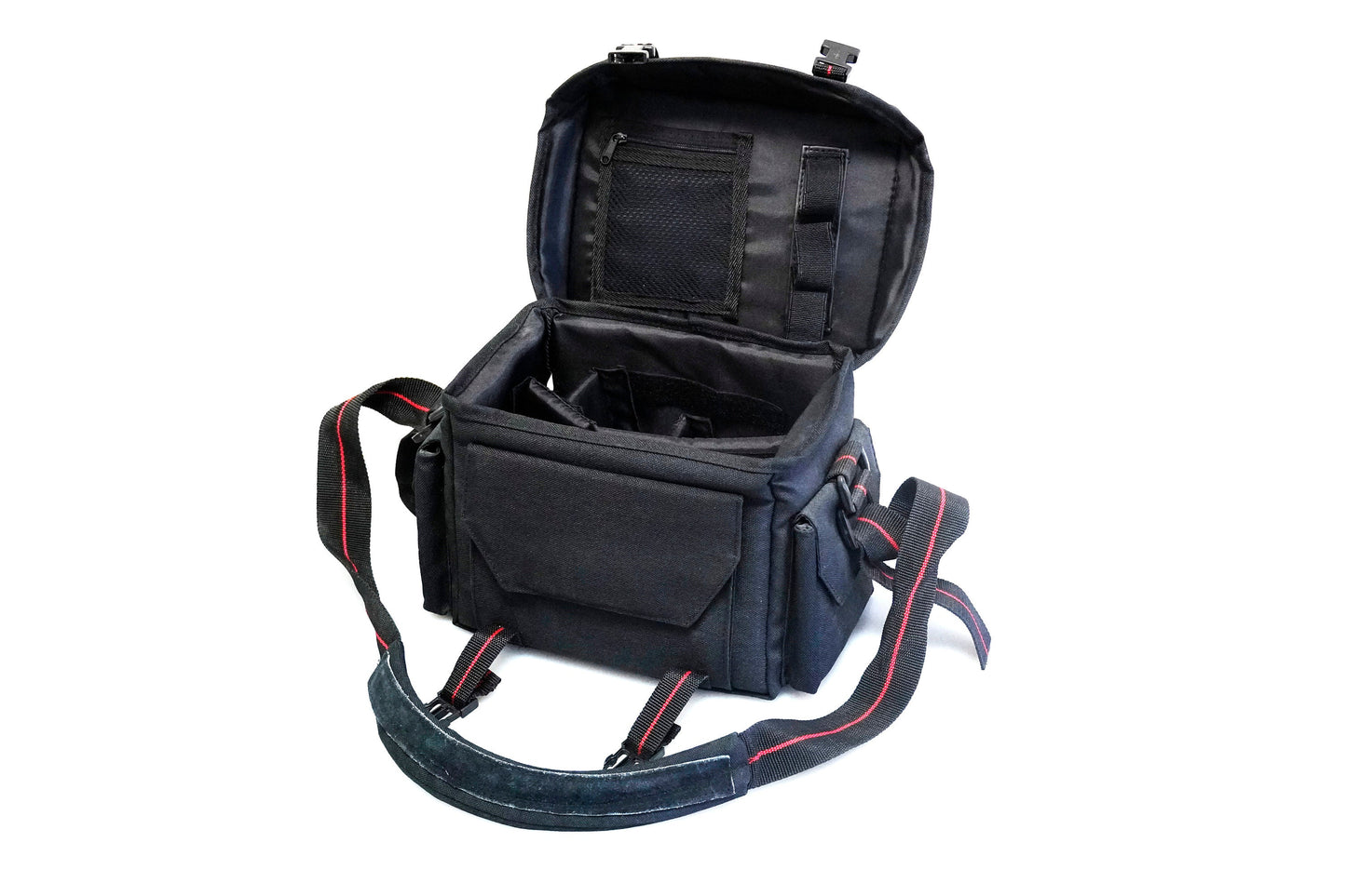 1970s Quantaray Camera Bag Black With Shoulder Strap