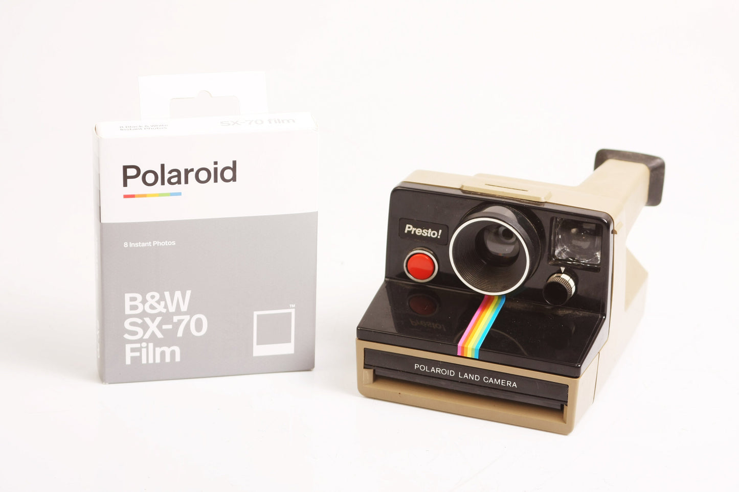 Polaroid Land Camera Presto! With B&W SX-70 Film
