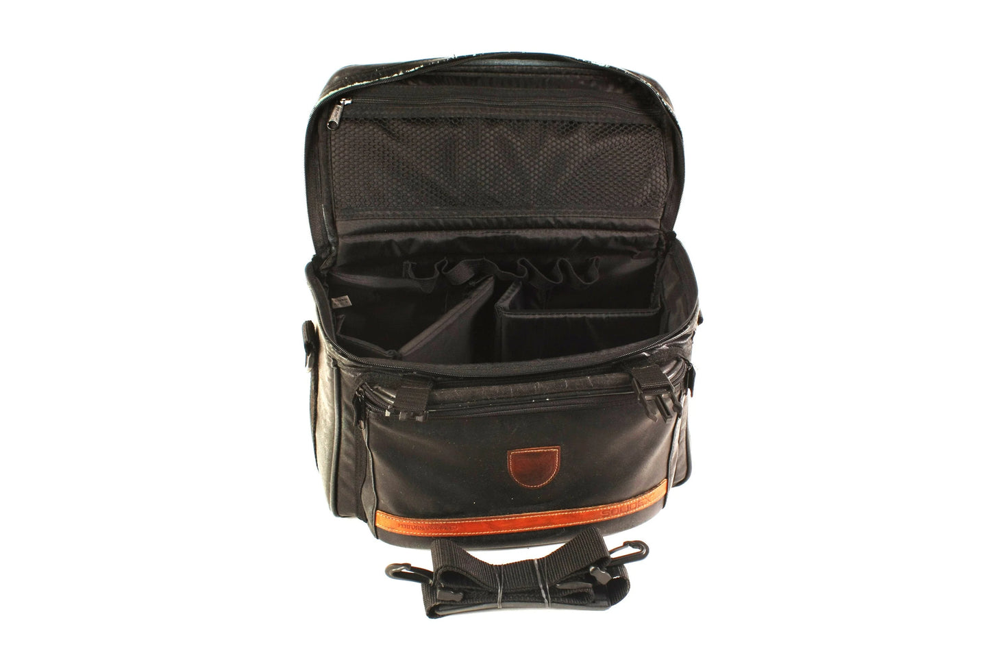 Large Leather Camera Outfit Bag with Strap - Circa 1970s