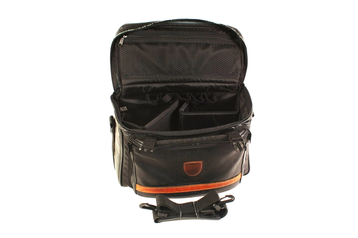 Large Leather Camera Outfit Bag with Strap - Circa 1970s