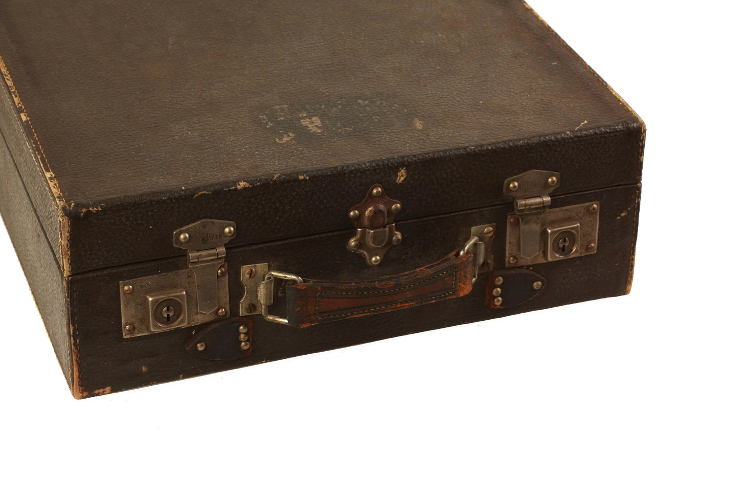 Antique Hard Leather Camera Outfit Case - Circa 1960s