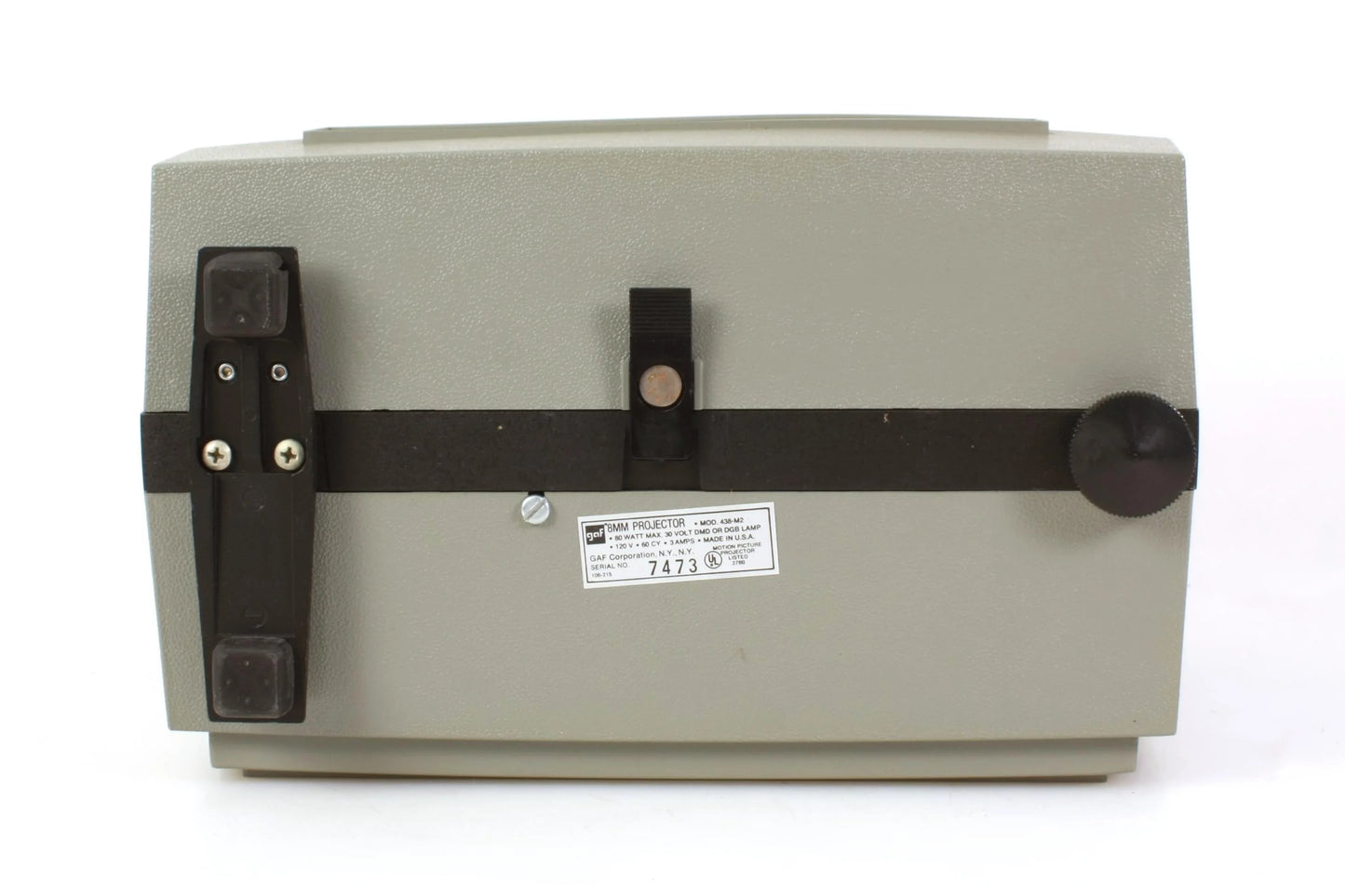 GAF Dual Super 8 & 8mm Film Projector W/ Take Up Reel and Bulb