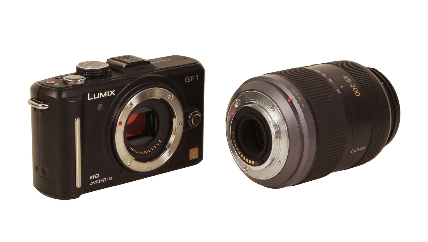 Panasonic Lumix DMC-GF1 12.1MP Mirrorless Digital Camera With Lumix 45-200mm F/4