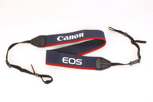 Vintage Canon Camera Strap Red/White/Blue 1970s