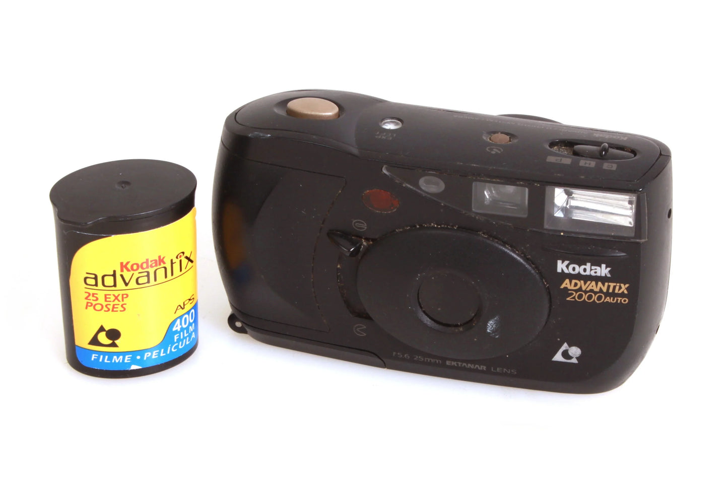 Kodak Advantix 2000 Auto Compact Point & Shoot APS Film Camera + Film