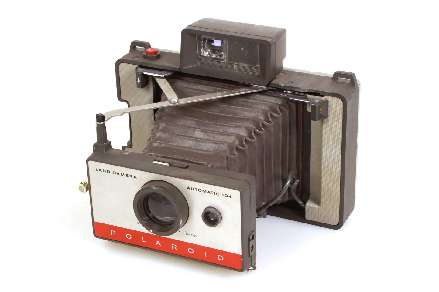 Vintage Polaroid Automatic 104 Land Camera w/ Close Up Lens & Flash