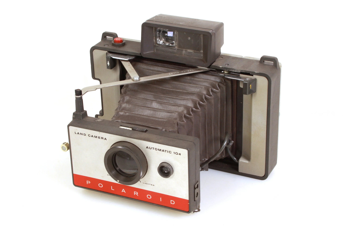 Vintage Polaroid Automatic 104 Land Camera w/ Close Up Lens & Flash