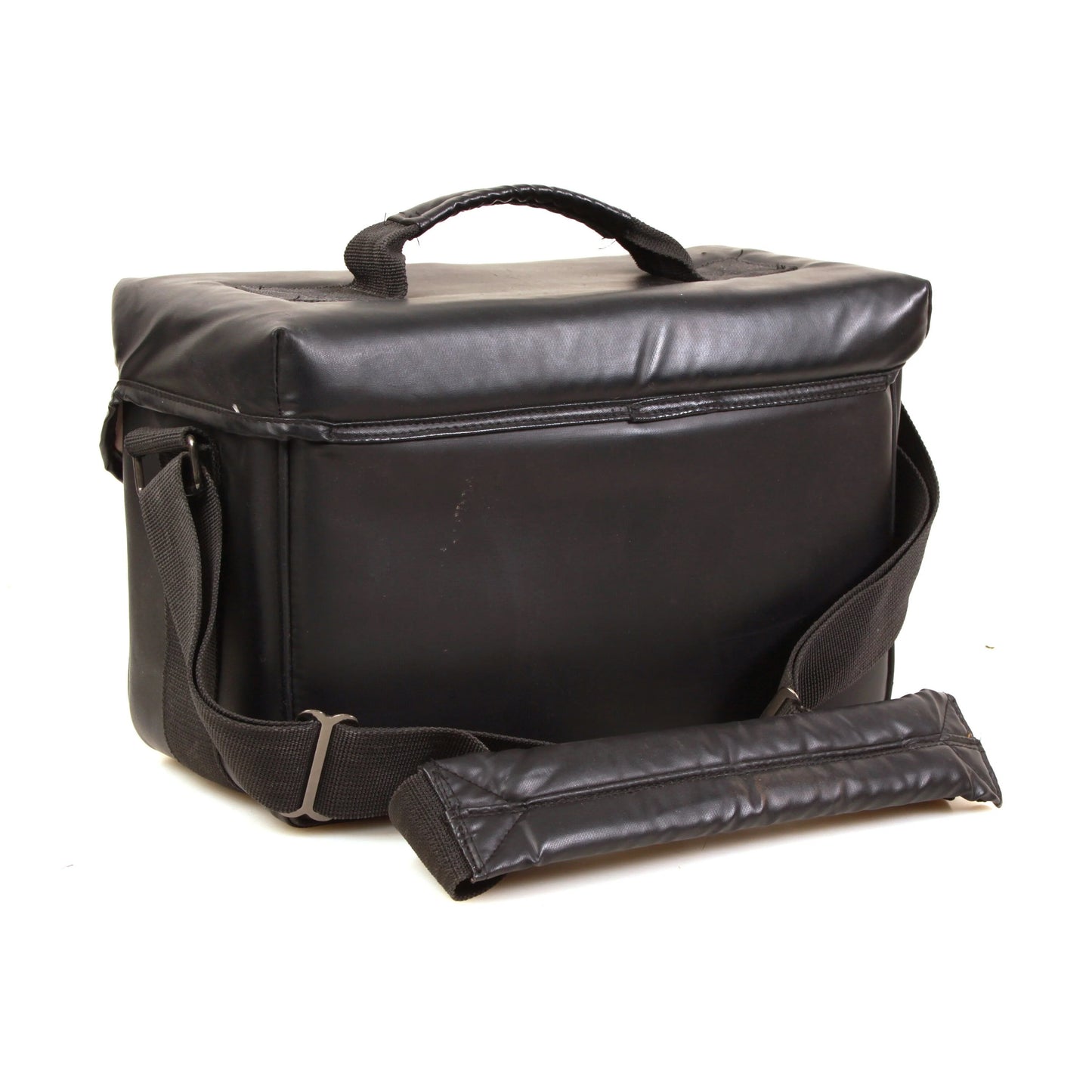 Mohak Black Leather Camera Outfit Bag Large