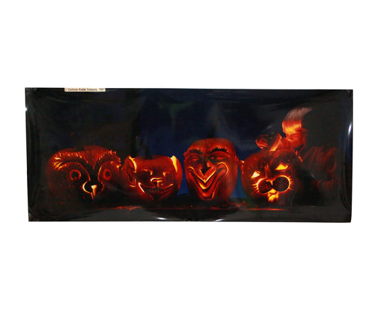 1987 Eastman Kodak Promotional Vinyl Poster Jack O Lantern 20.5x49.5 Inches