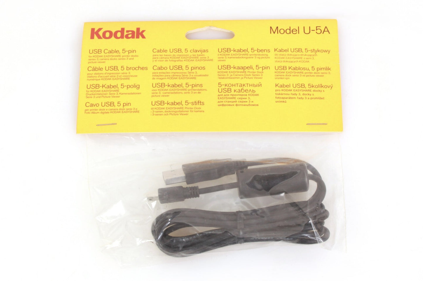 Kodak U-5A USB Cable 5 Pin