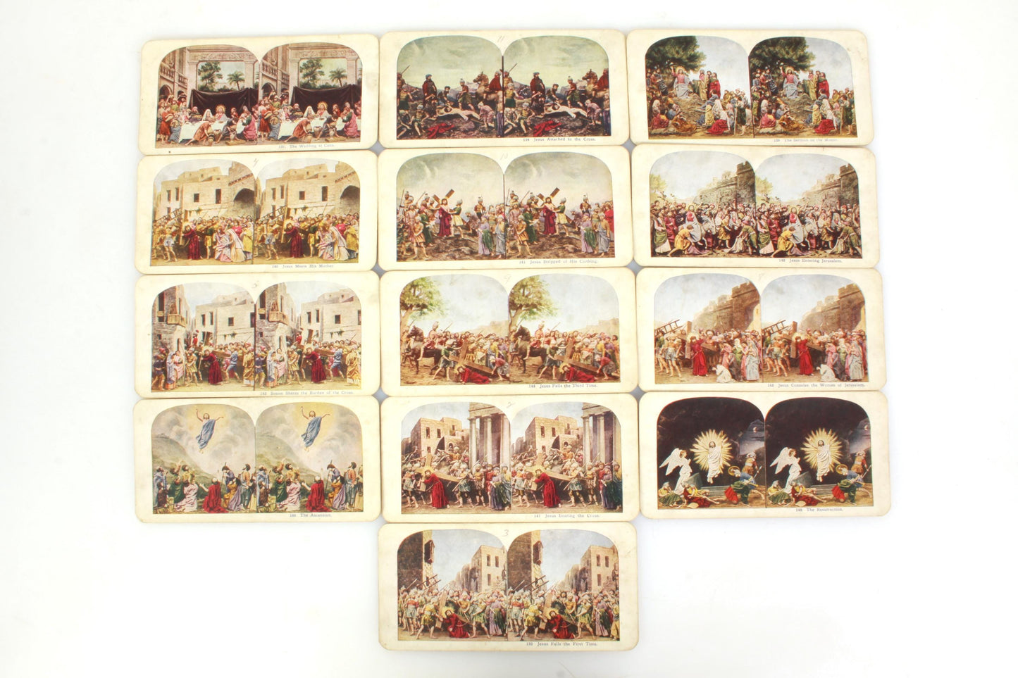 Stereoview Cards Jerusalem Jesus - Lot of 25
