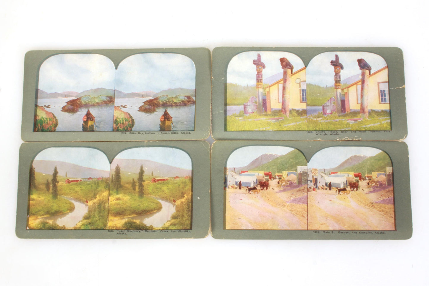 Stereoview Cards - Alaska - Set of 4