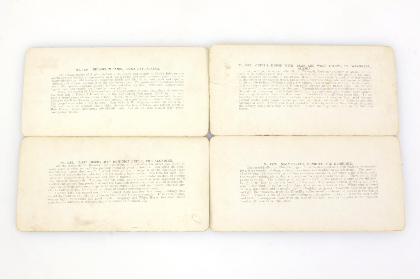 Stereoview Cards - Alaska - Set of 4