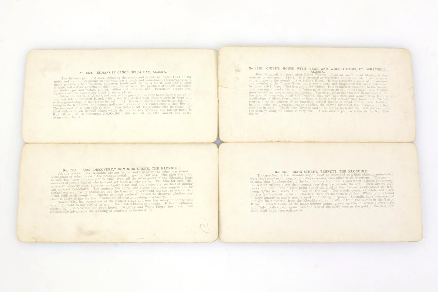 Stereoview Cards - Alaska - Set of 4