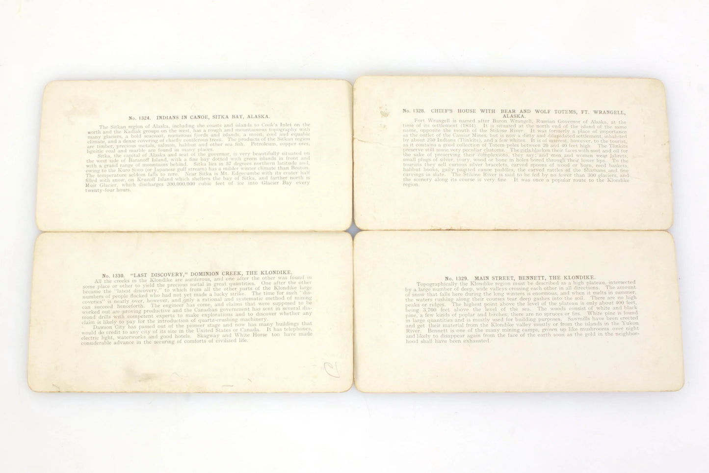 Stereoview Cards - Alaska - Set of 4