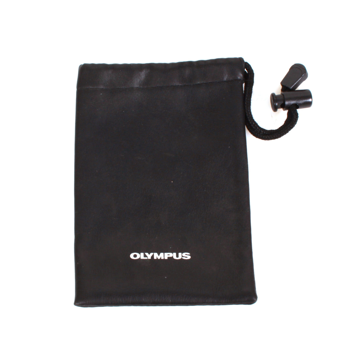 Vintage Black Leather Soft Lens Case Bags Set of 3 Various Sizes