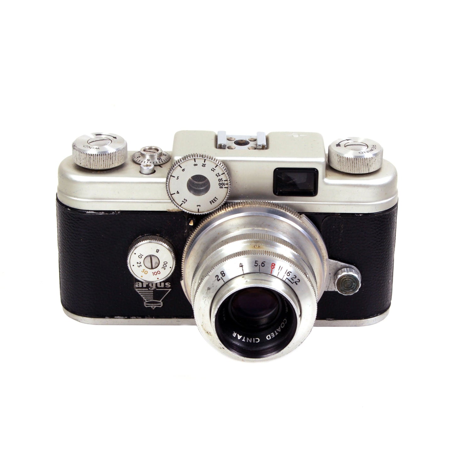 Vintage Argus C4 35mm Film Camera Outfit With Flash & Telephoto Lens
