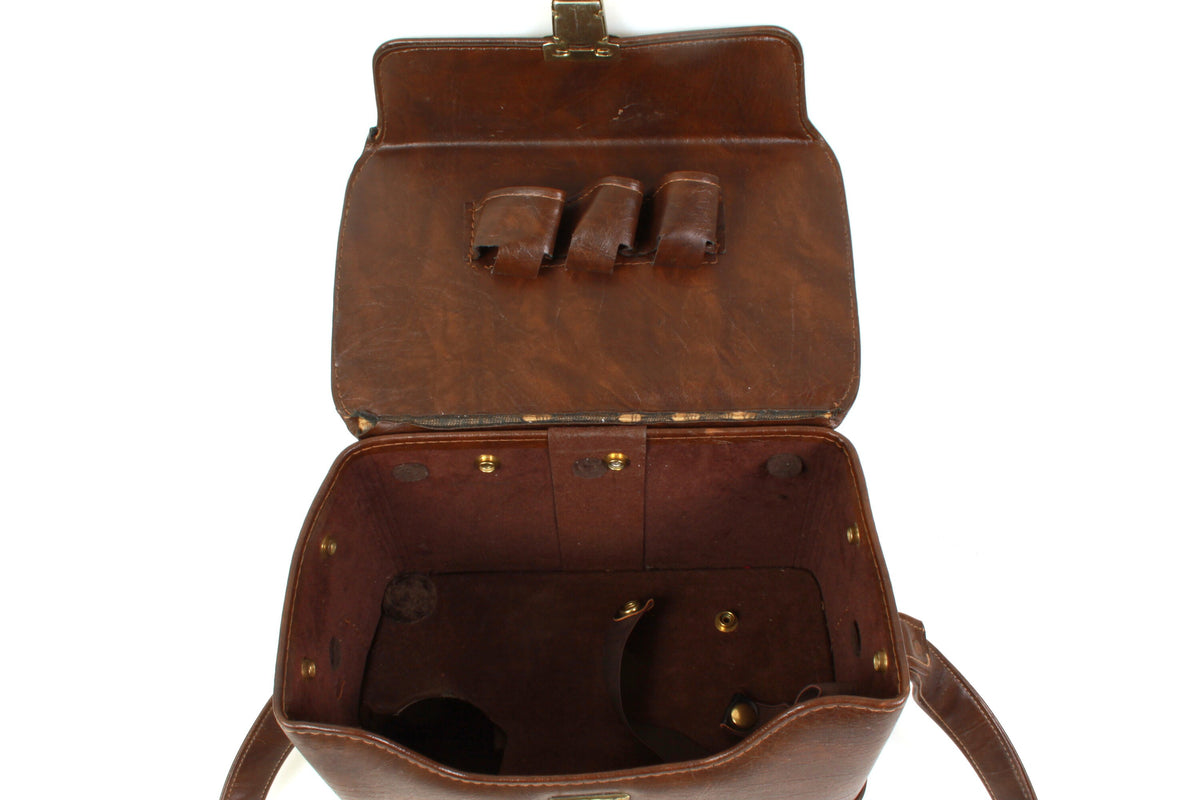 Vintage Camera Case 1970s Brown