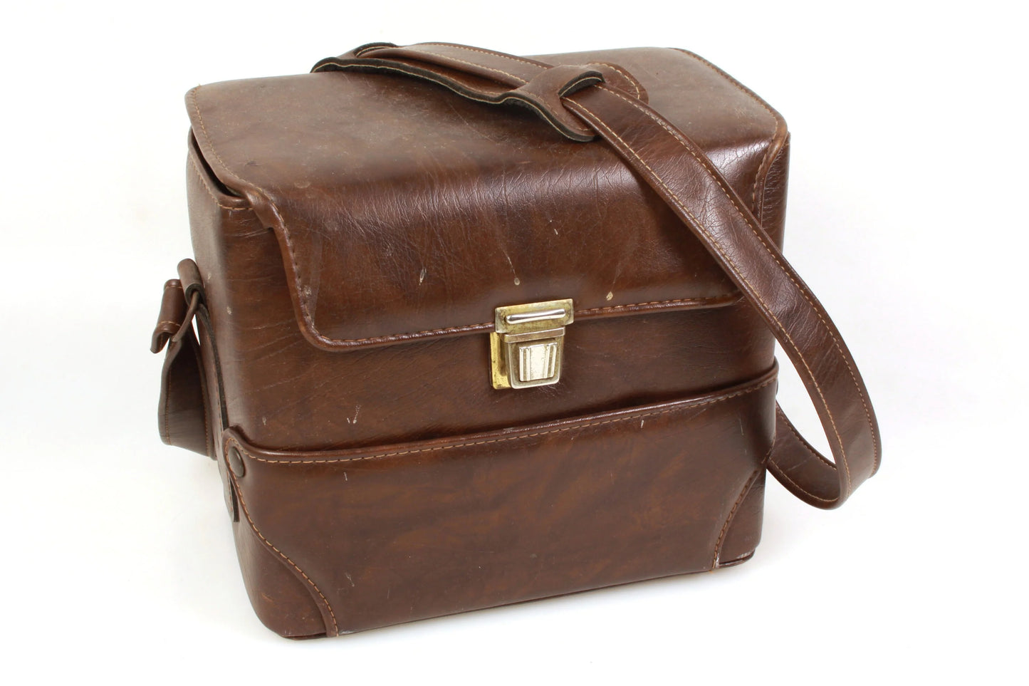 Vintage Camera Case 1970s Brown