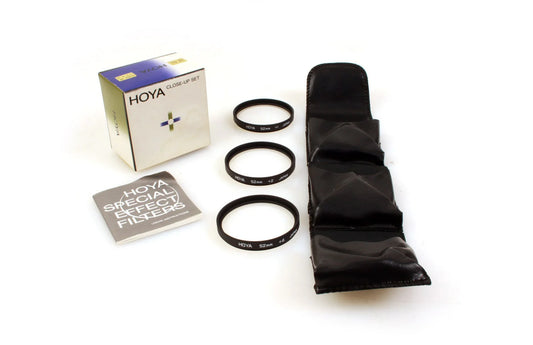 52mm Close Up Lens Set +1/+2/+4 w/ Case