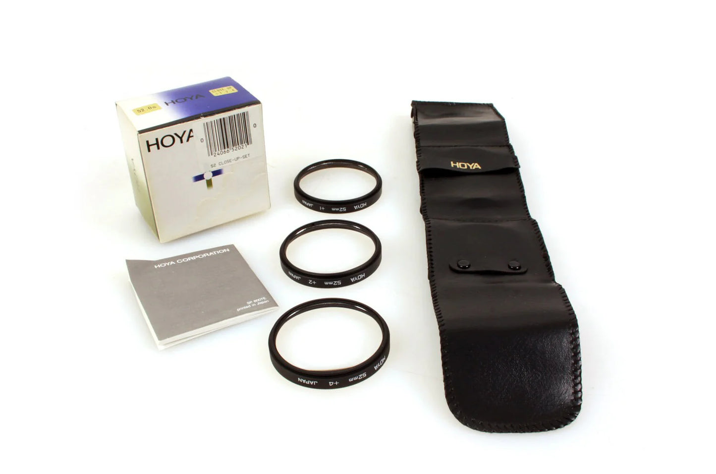 52mm Close Up Lens Set +1/+2/+4 w/ Case