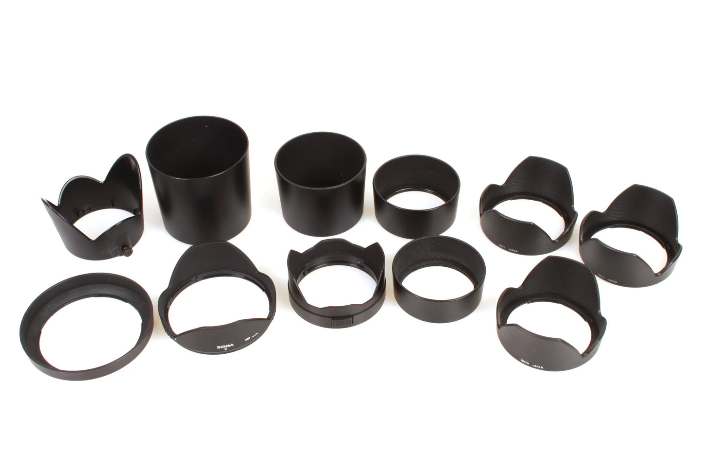 Camera Lens Hoods - Lot of 11
