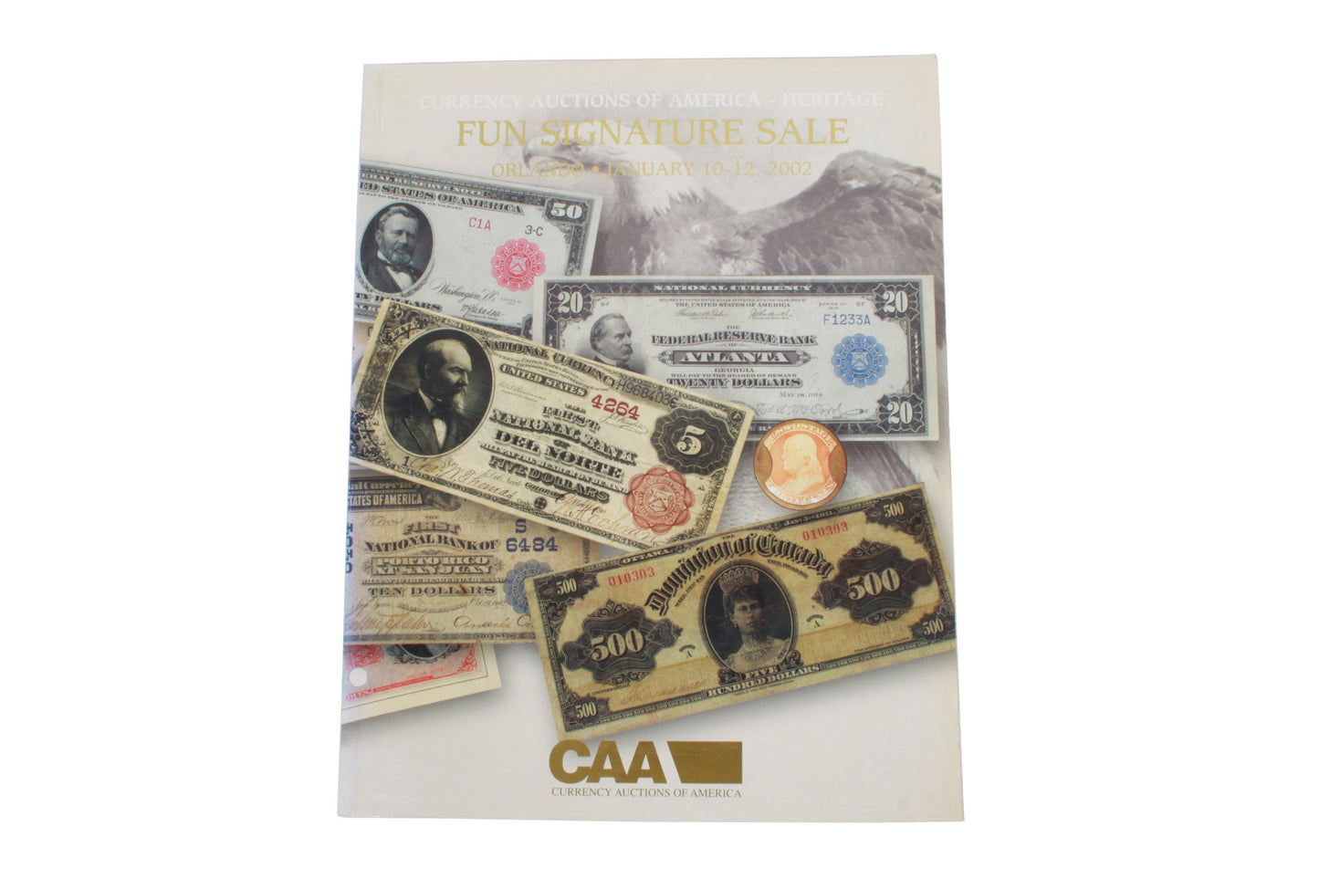 Currency Auctions of America Fun Signature Catalog January 2002