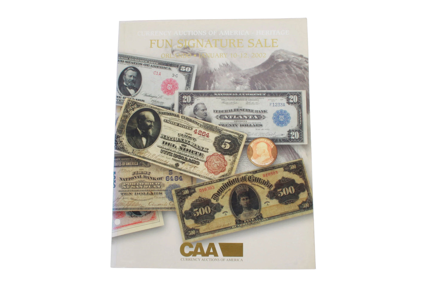 Currency Auctions of America Fun Signature Catalog January 2002