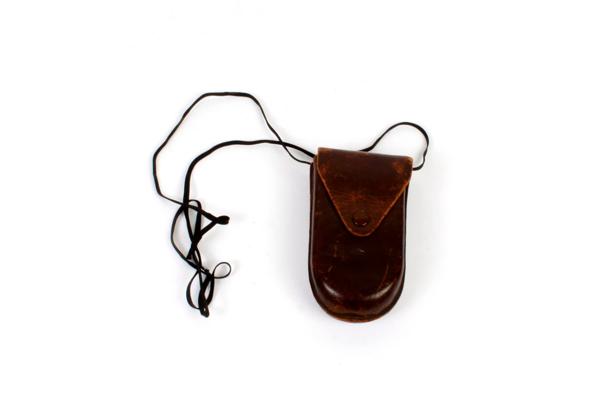 Vintage Light Exposure Meter in Leather Case