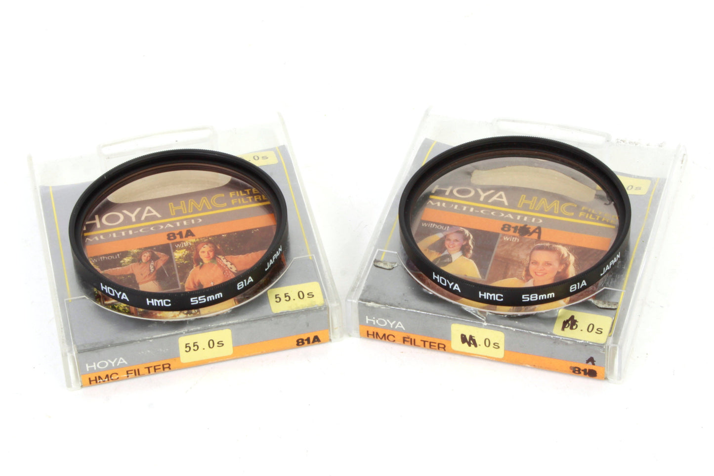 81A 55mm/58mm Filters - Set of 2