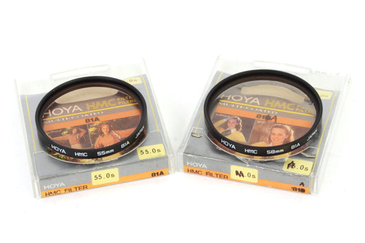 81A 55mm/58mm Filters - Set of 2