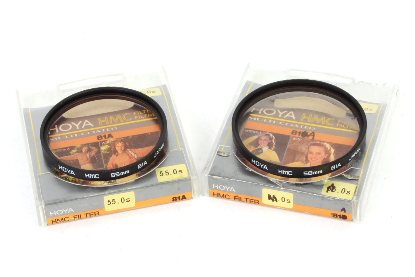 81A 55mm/58mm Filters - Set of 2