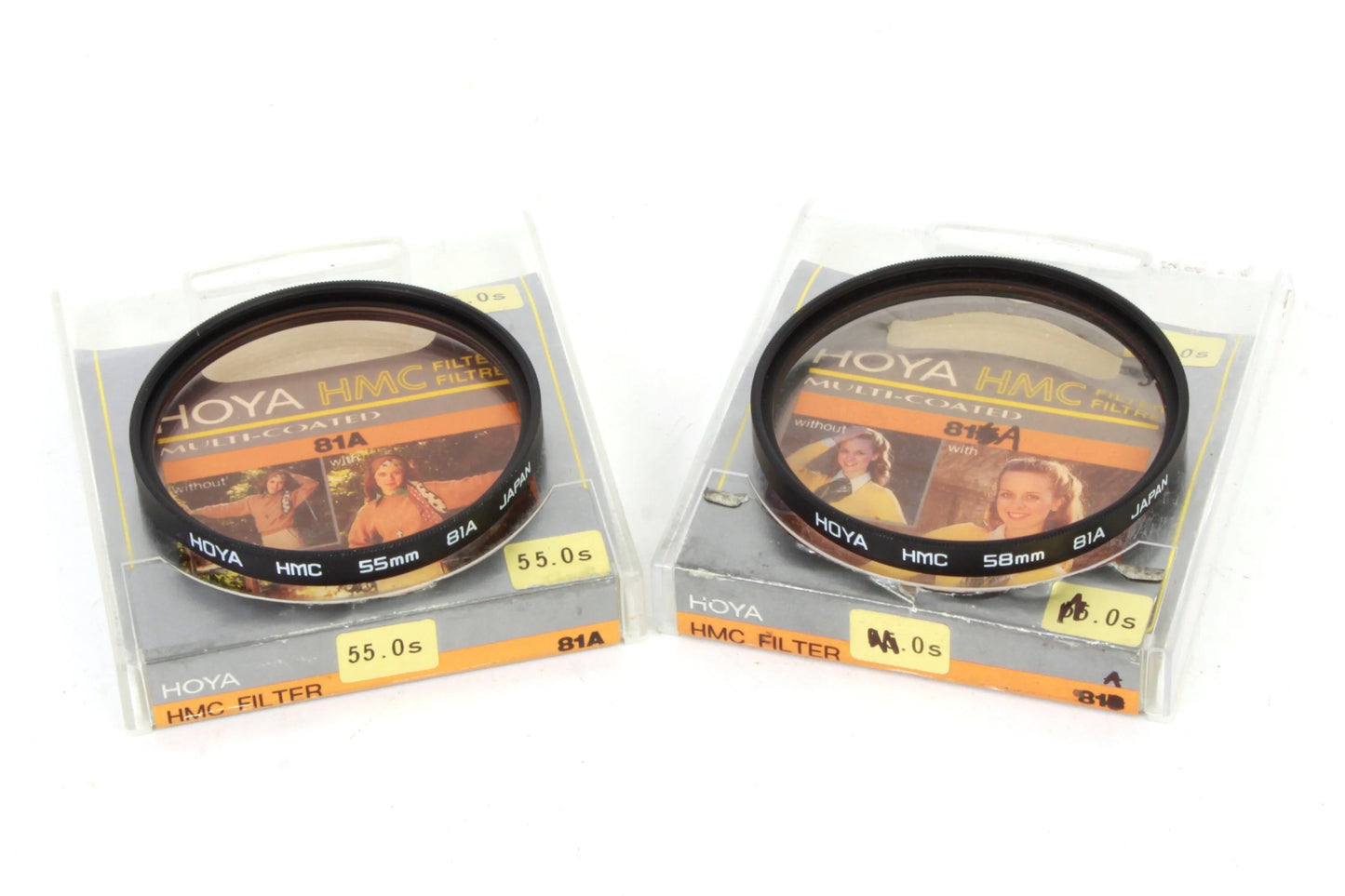 81A 55mm/58mm Filters - Set of 2
