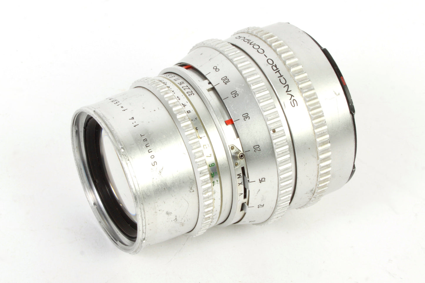 Hasselblad 150mm f4 Chrome Synchro-Compur Lens in Case