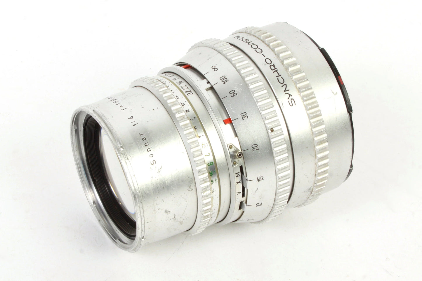 Hasselblad 150mm f4 Chrome Synchro-Compur Lens in Case