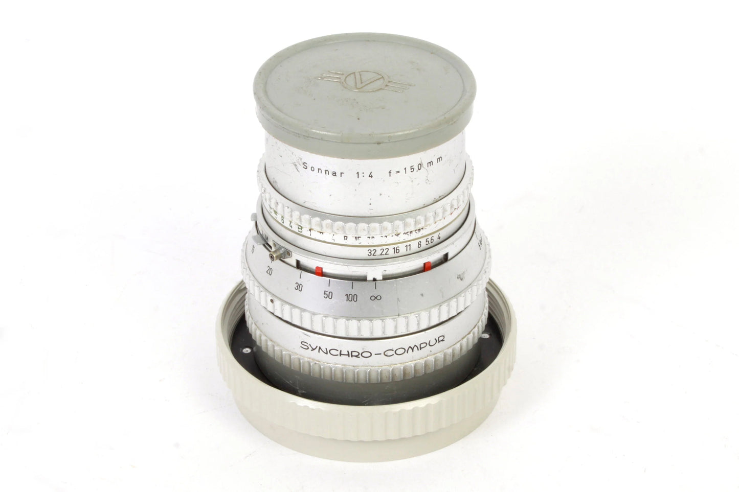Hasselblad 150mm f4 Chrome Synchro-Compur Lens in Case