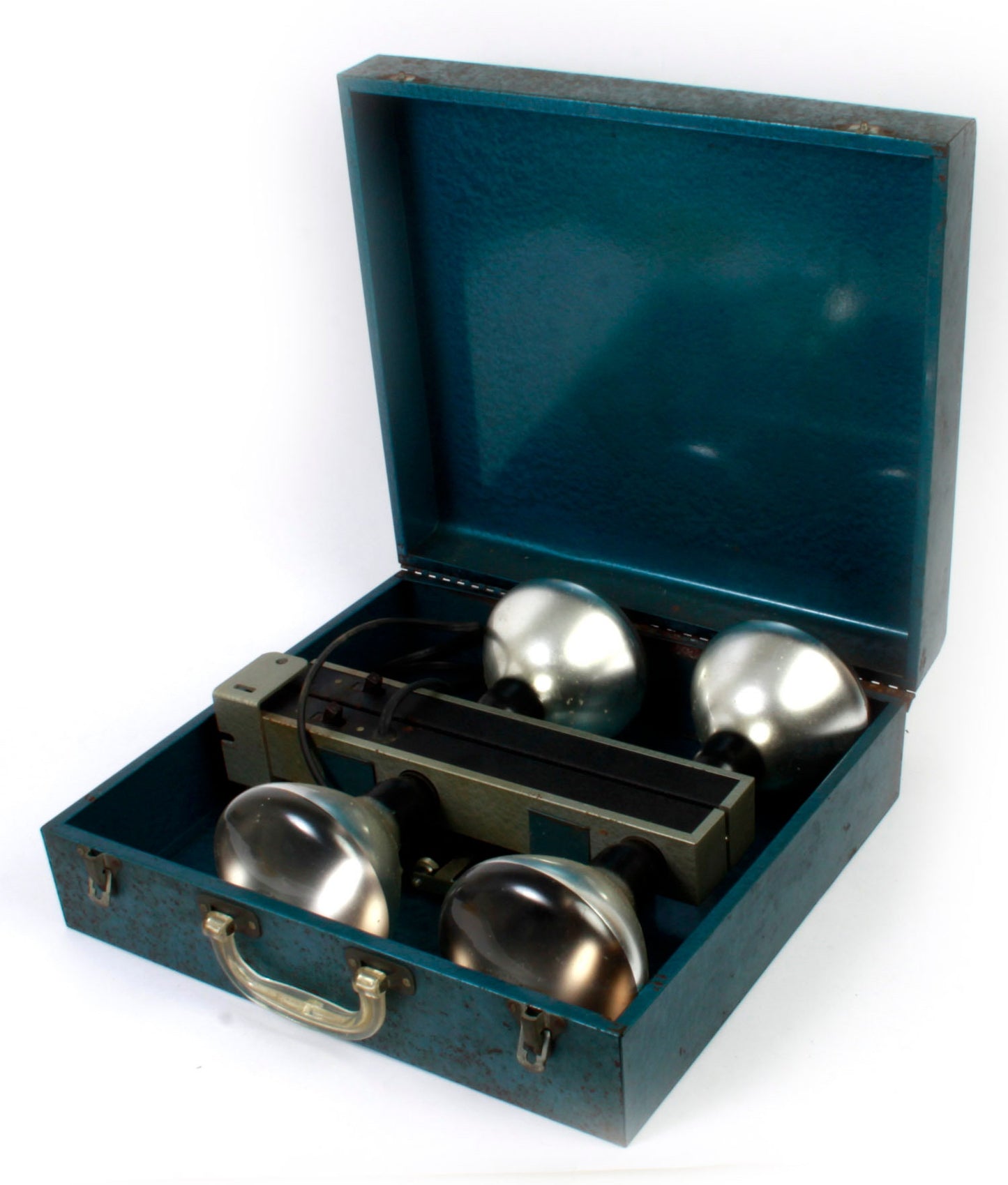 Vintage Movie Lights (4) In Blue Case