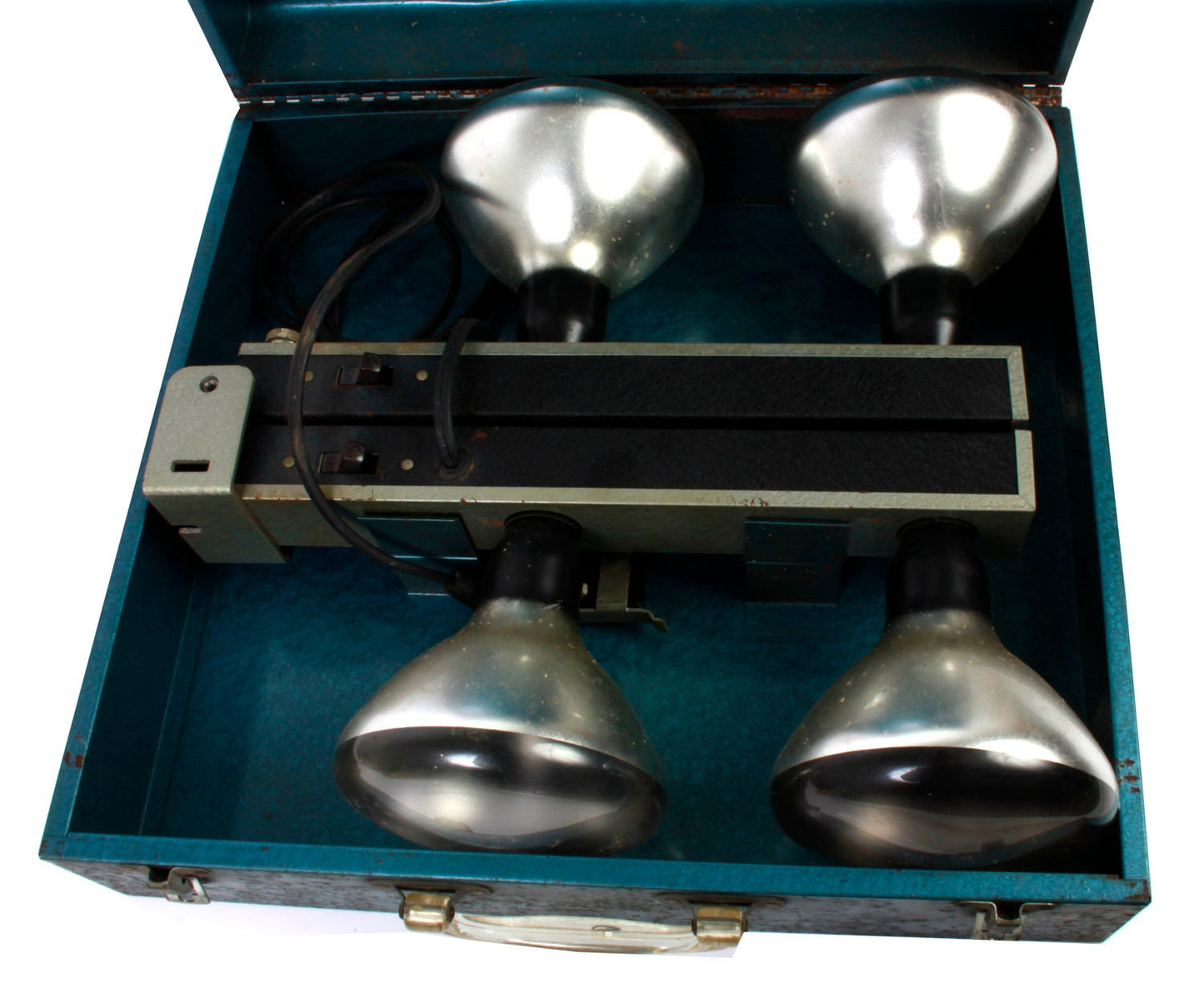 Vintage Movie Lights (4) In Blue Case