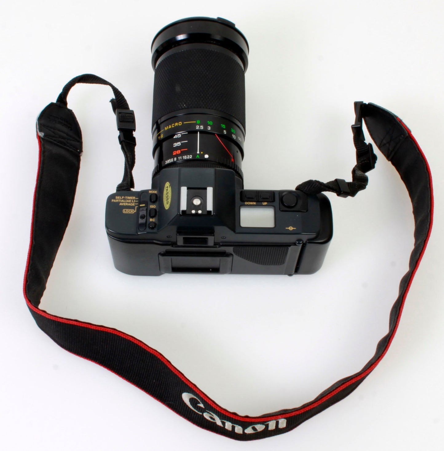 Canon T70 Film Camera w/ 28-200mm Lens w/ Strap
