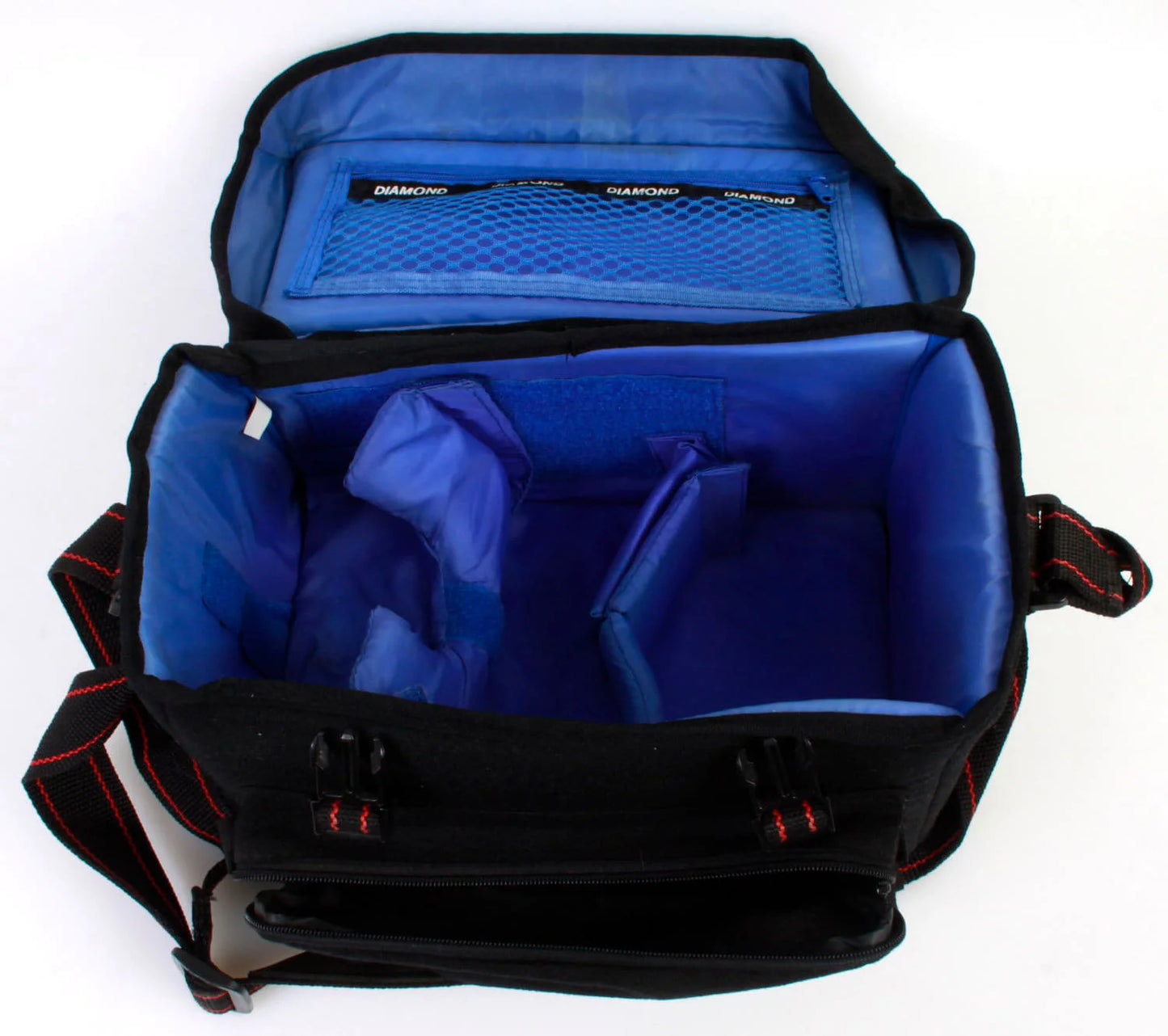 Vintage Camera Bag Black/ Red Pinstripe