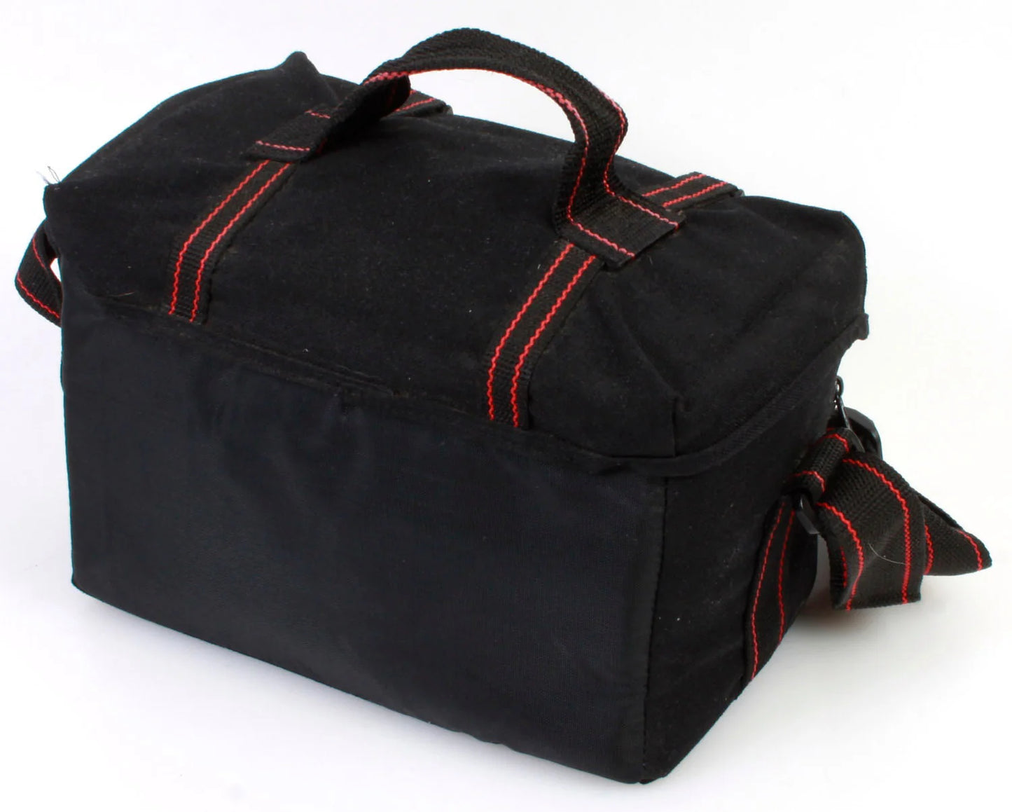 Vintage Camera Bag Black/ Red Pinstripe