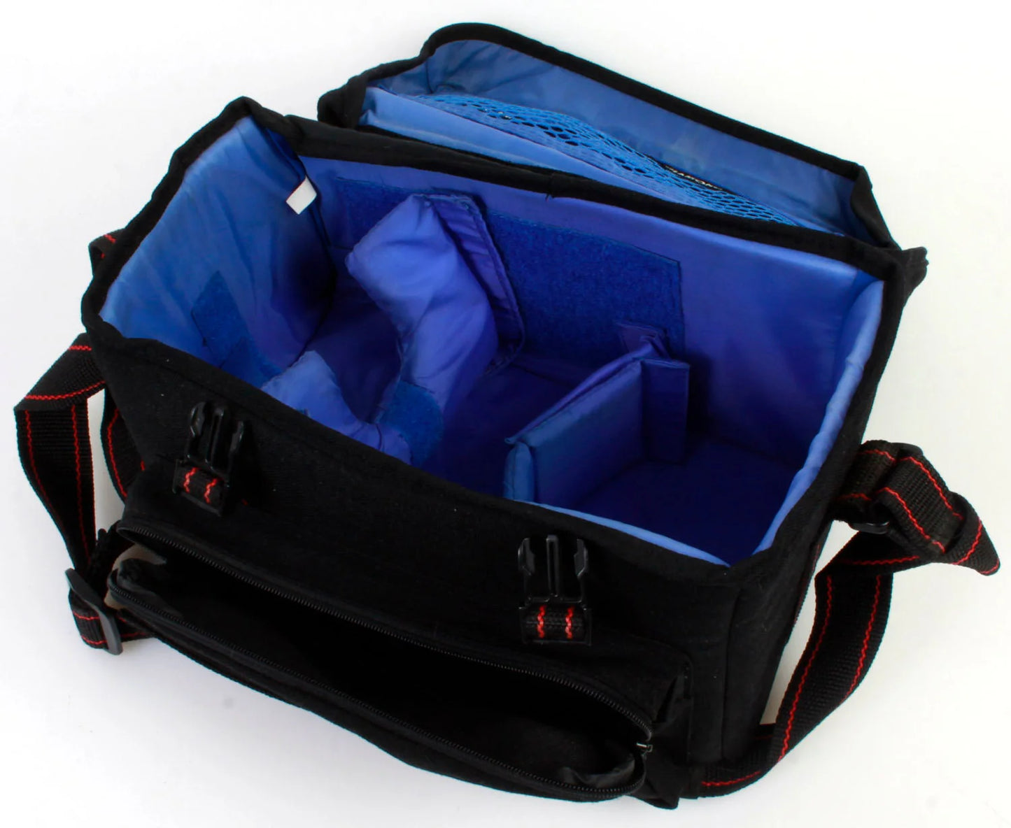 Vintage Camera Bag Black/ Red Pinstripe
