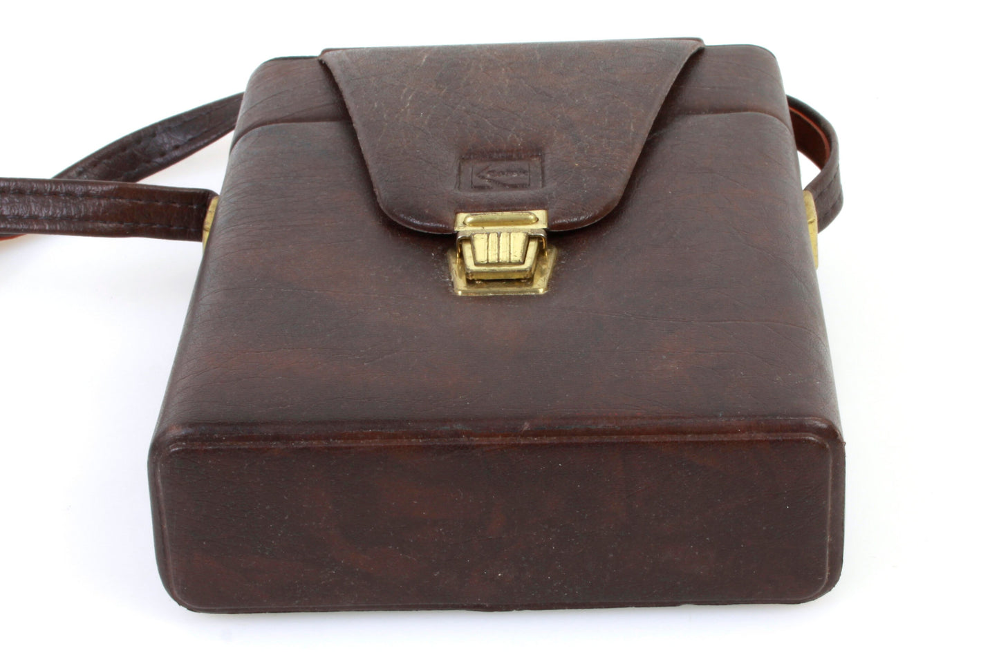 Camera Case Brown Hard Vintage 1970s