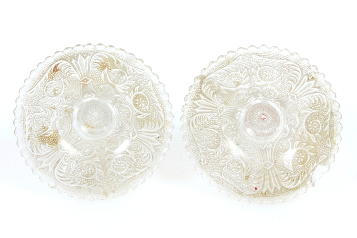 Glass Candle Holders - Set of 2