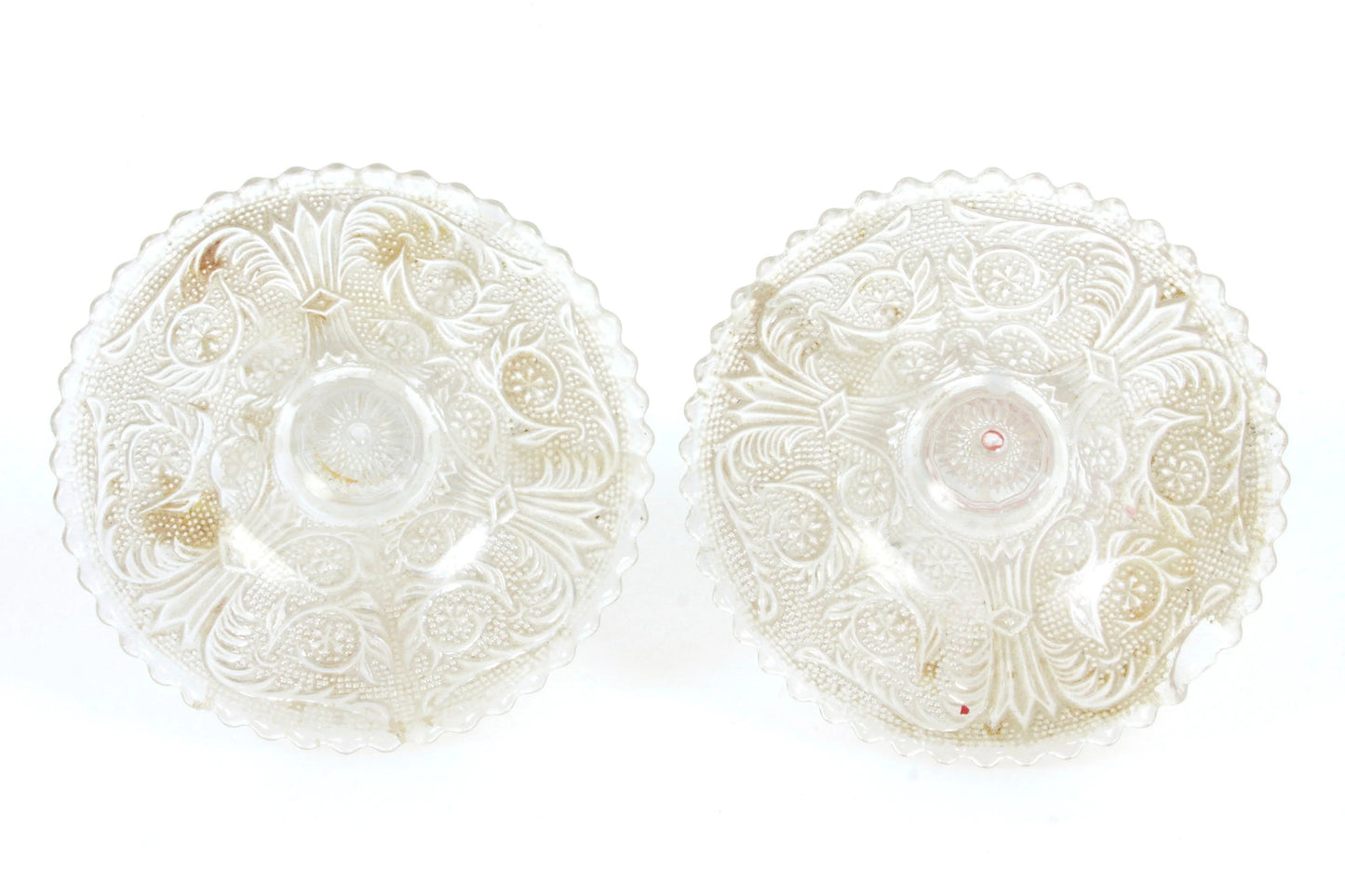 Glass Candle Holders - Set of 2