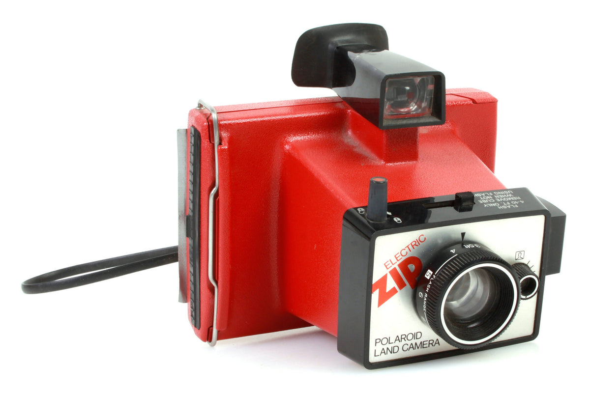 1970s Polaroid Electric Zip Red Land Camera