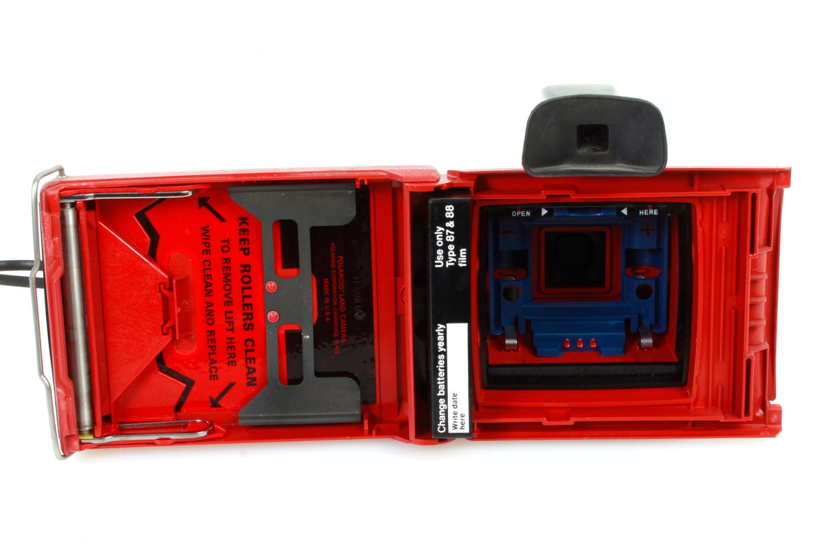 1970s Polaroid Electric Zip Red Land Camera